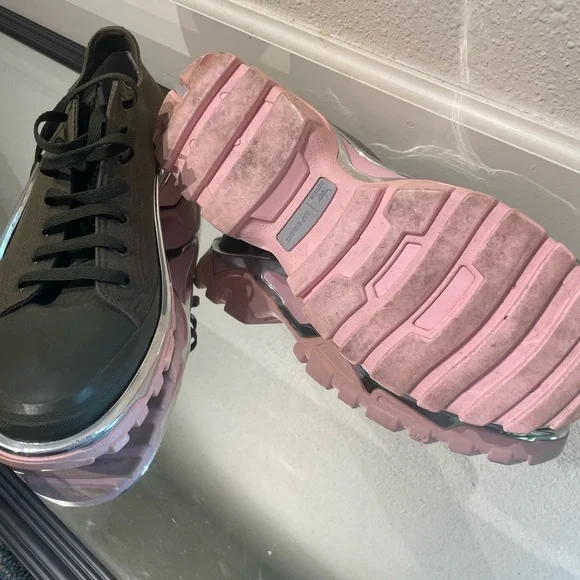 Raf Simons Green and Pink adidas Originals Edition RS Detroit Runner Sneakers - Picture 16 of 16